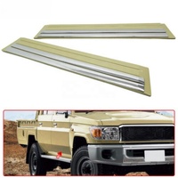 YBJ accessoires de voiture panneau de moulage latéral avant couvercle de protection pour Land Cruiser 70 76 78 FJ79 Beige Double Chrome LC79 garniture de porte