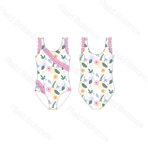 맞춤형 어린이 수영복 친환경 어린이 수영복 도매 아기 비키니 세트 어린 소녀를위한 맞춤형 수영복 - Product Image 6