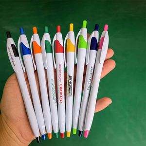 Bolígrafo de Plástico Naranja Personalizado al por Mayor, Diseño Ejecutivo Atractivo, Económico, con Logotipo Promocional y Función de Colorear - Product Image 1