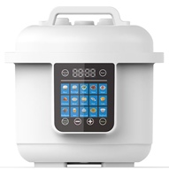Nouvelle Cocotte-minute électrique multifonction 6QT à chauffage instantané, en acier inoxydable, pour cuisson du riz et cuisson sous pression 6