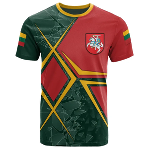 Vente en gros vente directe de t-shirt lituanien de coupe classique de qualité supérieure pour hommes vêtements surdimensionnés pour hommes avec remise de prix d'usine - Product Image 1