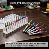 Brocas Micro Espirales de Carburo de Tungsteno Sin Recubrimiento de 0.1mm-3mm con Vástago Recto para Mini PCB, Placas de Circuito, Grabado de Joyería y CNC