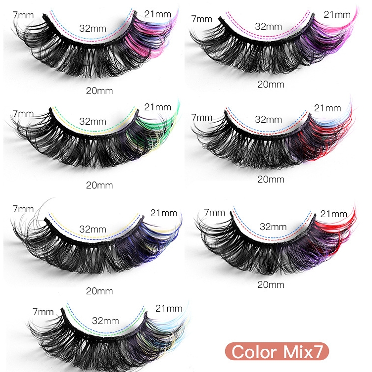 Cils de couleur