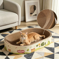 Produits pour animaux de compagnie en gros : Nouvelle griffoire ronde multifonction pour chat, amusante, pour affûter les griffes