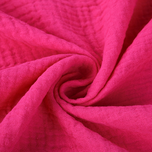 Tissu léger en mousseline <span class=keywords><strong>de</strong></span> <span class=keywords><strong>gaze</strong></span> à double couche froissée en <span class=keywords><strong>coton</strong></span> lavé au sable pour chemises et couvertures pour garçons Couverture solide - Product Image 4