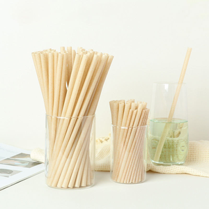 หลอดดูดน้ำแบบใช้แล้วทิ้งสำหรับแคมป์ปิ้ง ทำจากชานอ้อย ย่อยสลายได้ เป็นมิตรกับสิ่งแวดล้อม ขนาด 6 มม. 8 มม. 12 มม. - Product Image 2