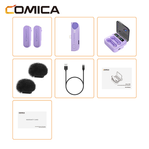 COMICA Vimo S MI 2.4G Dual-channel USB Wireless Microphone Noise Cancelling for Smartphone Laptop Tiktok Vlog Interview - Product Image 5
