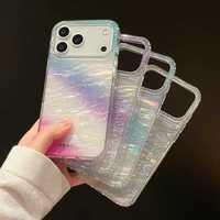 Coque de téléphone anti-chute en acrylique pour femme, motif nuage galaxie scintillant, luxe léger, personnalisée en usine, vente chaude, pour iPhone 17 16 15 Pro Max