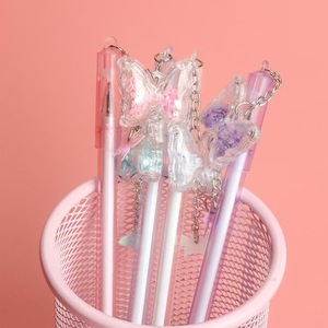 Nuevo Bolígrafo de <span class=keywords><strong>Gel</strong></span> con Lentejuelas en Forma de Mariposa, Bolígrafo Negro de Oficina, Lindo Bolígrafo de Agua para Estudiantes - Product Image 5