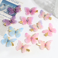 2024 nouvelle mode papillon pointe clip petit frais doux papillon pointe clip filles toutes frange décorative épingle à cheveux accessoires pour cheveux