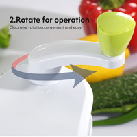 4 In 1 Multifunctionele Grote Capaciteit Spiraalvormige Aardappelsnijder Voedselhakselaar Spiralisator Groentesnijder