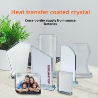 Vente directe usine – Supports de table vierges en cristal artificiel à motifs géométriques, prêts pour la sublimation par transfert thermique – Cristaux personnalisés