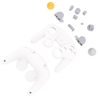 Coque complète de haute qualité pour manette GameCube – Plaque frontale et coque arrière de remplacement (plastique)