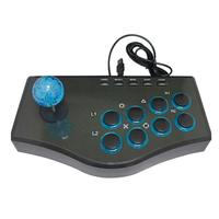 Manette de jeu USB Rocker Arcade avec moteur de vibration, stick de combat arcade, contrôleur de jeu de combat de rue pour PC Android