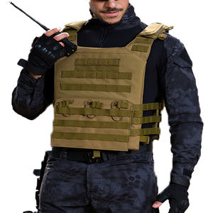 حامي بالإضافة إلى سترة مخصصة الأمن في الهواء الطلق الصدر تلاعب التكتيكية السوداء فائدة القتالية صفيحة رخوة الناقل سترة التكتيكية - Product Image 1