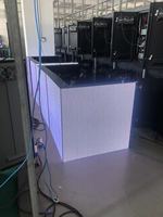 Affichage led intérieur colonne p3.91 back stage location polychrome 500*500 haute rafraîchissement publicité led affichage cube P3.91 led affichage