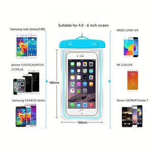 ซองกันน้ำสำหรับเล่นกีฬาทางน้ำ IPX8  กระเป๋าใส่โทรศัพท์มือถือแบบ PVC  กระเป๋าแห้งอเนกประสงค์  หน้าจอสัมผัสได้ - Product Image 4
