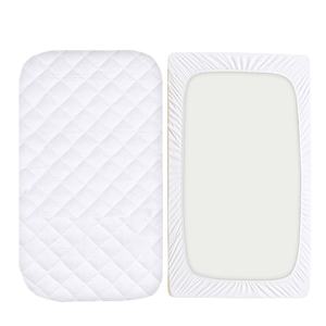 Mejor Cubre Colchón para Bebé, Protector de Colchón Impermeable y Antiácaros, Sábana Impermeable 30, Tejido Blanco Liso - Product Image 2