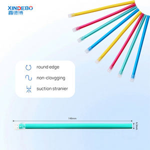 Punta di aspirazione dentale monouso in plastica con bordi arrotondati lisci espulsore manuale della Saliva - Product Image 4