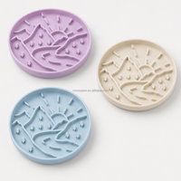 Accessoires pour animaux de compagnie MoMoPaw, bol à nourriture lente pour chien, compatible lave-vaisselle et micro-ondes, bol puzzle en silicone pour chiot avec design antidérapant à forte ventouse