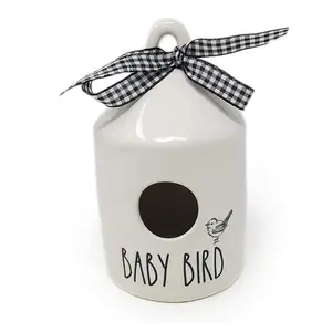 Baby Bird Ceramic LL Mini Size Decorative Round Birdhouse 2020 Limited Edition