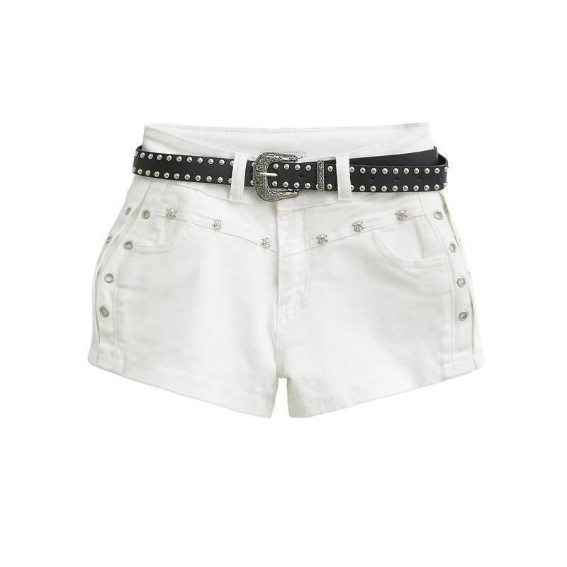 White with a belt