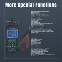 Escáner OBD2 de Sistema Completo para Automóvil KONNWEI KW420 y Probador de Batería, Probador del Sistema de Arranque y Carga