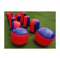 Bunkers gonflables de camouflage en PVC pour paintball, laser game et tir CS, certifiés EN14960, garantie 2 ans