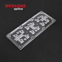 Lentille optique personnalisée pour module LED d'usine, lentille LED 3030/3535, lentille optique de haute qualité pour éclairage public à LED 25 degrés