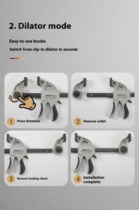 Kẹp công nghiệp <span class=keywords><strong>6</strong></span> inch để lắp ráp Kẹp thanh chế biến gỗ f-clip nặng sửa chữa nhanh cho các dự án tự làm - Product Image 5