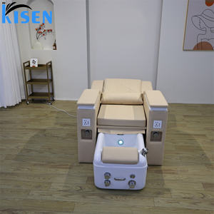 Chaises de manucure et pédicure modernes à prix de gros, mobilier de salon de beauté et SPA, avec bain de pieds à jets personnalisé et massage intégré - Product Image 4