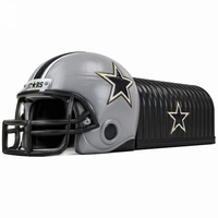 Tunnel sportif géant gonflable en forme de casque de football en tissu Oxford pour événements d'entrée et promotion en stade