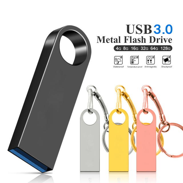 USB Flash Drive Metal 32GB 128GB 2.0 Interface New 3-Year Warranty Customizable Logo CE/FCC Certified Classic Model