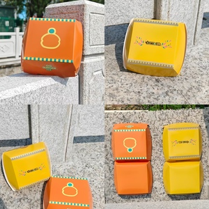 Eco Friendly Disposable Heavy-Duty Magnetic Closure Hinged <b>Square</b> Clamshell Container Compostable Sugarcane Takeaway Box Burger - Product Image 2