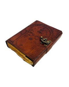 Carnet en cuir inspiré de Tolkien, couverture rigide, avec porte-notes, 200 pages, fait main, cadeau, livre de fantasy - Product Image 3
