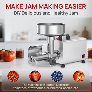 เครื่องทำซอสมะเขือเทศไฟฟ้าสแตนเลส เครื่องกรองอาหารในครัวเรือนสำหรับทำแยมและกรองมะเขือเทศ - Product Image 1