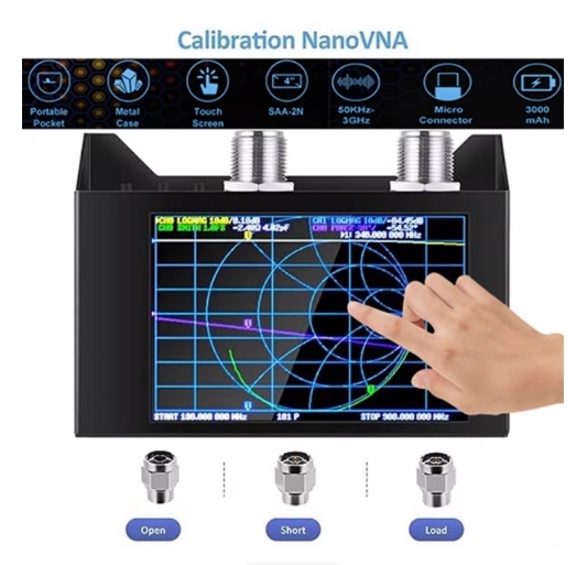 4.0-inch Touch Screen 3G Vector Network Analyzer SAA-2N NanoVNA V2 Antenna Analyzer