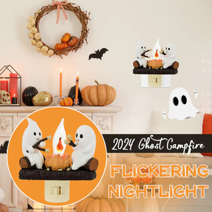 Halloween Decoration Ghosts Roasting Campfire Flicker Flame Night <b>Light</b> - Product Image 3