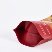 Sachet d'emballage alimentaire en PE de qualité alimentaire avec fenêtre, personnalisable, pour assaisonnements et condiments, à fond plat