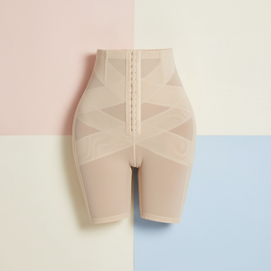Pantalones Moldeadores de Cintura Alta para Mujer, Control de Abdomen, Levanta Glúteos, Cierre de Botones, Posparto, Ajuste de Cintura, Moldeador Tipo <span class=keywords><strong>Boxer</strong></span> - Product Image 5