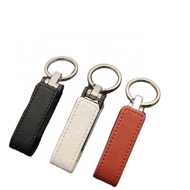 Real Capacity 64GB Leather USB 2.0 Flash Drive Keychain New Stock 4GB 8GB 16GB 32GB 128GB Usb Flash Drives