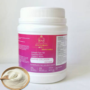 도매 개인 라벨 콜라겐 펩타이드 분말 500g 건강한 피부 모발 손톱 콜라겐 비타민 C 히알루 론산 분말 - Product Image 2