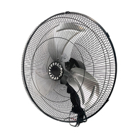 Ventilador de Pared de 20 Pulgadas con Control Remoto, 3 Aspas, 3 Velocidades, 50W, Rejilla Metálica, 110-240V, Ventilador de Pared Industrial para el Hogar