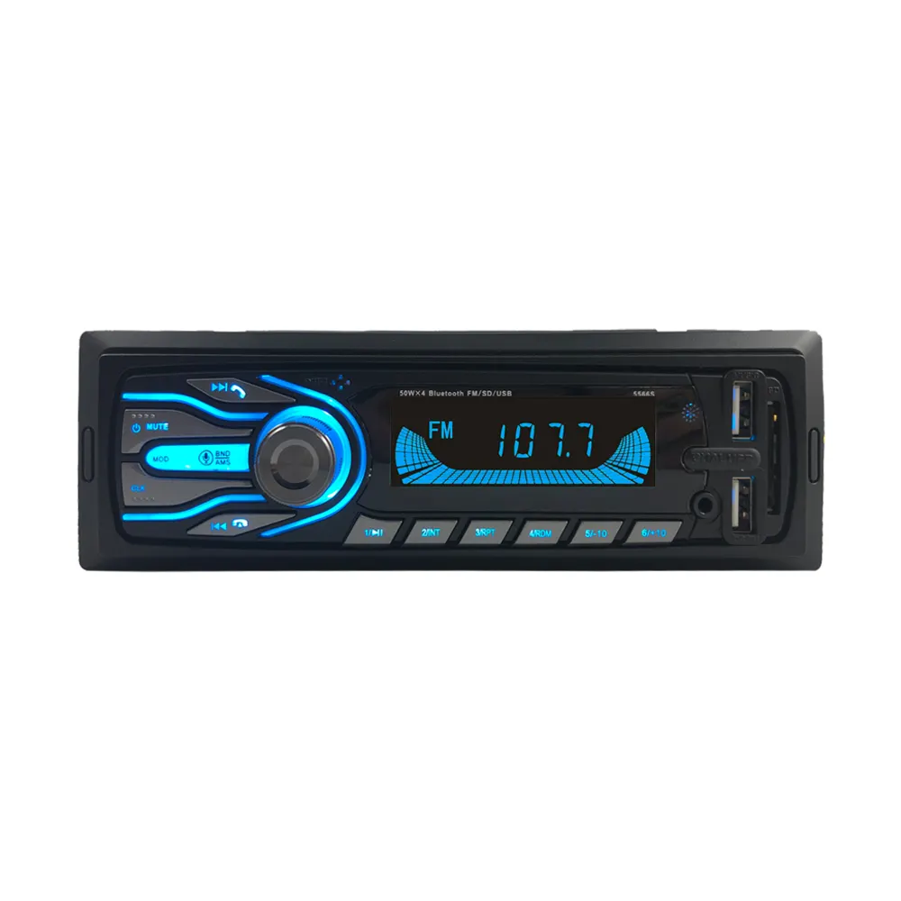 Reproductor MP3 para coche, autorradio estéreo 1 Din BT, Radio FM, compatible con entrada de Audio AUX, doble USB, HS-5566TS de salpicadero, Ce,rohs