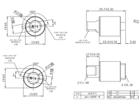 Amortisseur rotatif à couple élevé Jen-1020F pour charnière de seau à glace, temps de fermeture progressif personnalisable
