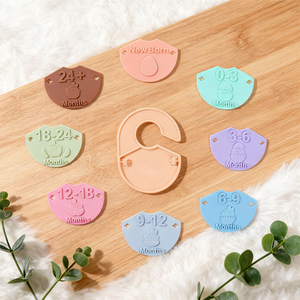 Organisateur de placard pour bébé multicolore pour la décoration de la <span class=keywords><strong>chambre</strong></span> d'enfant, séparateurs de vêtements pour bébé pour le placard, cintres pour les nouveaux parents - Product Image 3