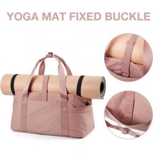 Vente en gros de sac de yoga pour femmes sacs de voyage GymTote pour dames sacs de voyage avec fermeture éclair avec chaussures - Product Image 2