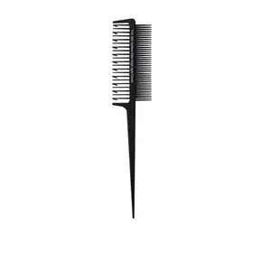 Hot Sale Mode beliebt schönen Preis Professional Salon Verwenden Sie Barber Black Plastic Hair Comb