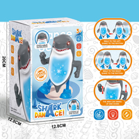 Jouet de requin dansant avec lumières LED balançant vers le bas gauche droite déplace le balancement du corps enfants jouets électroniques fête jeu amusant