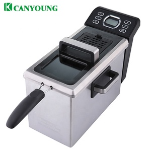 <span class=keywords><strong>Friteuse</strong></span> électrique numérique 4,0 l, appareil idéal pour les poulet, les crevettes, les frites, et plus, récipient <span class=keywords><strong>amovible</strong></span> d'huile - Product Image 2